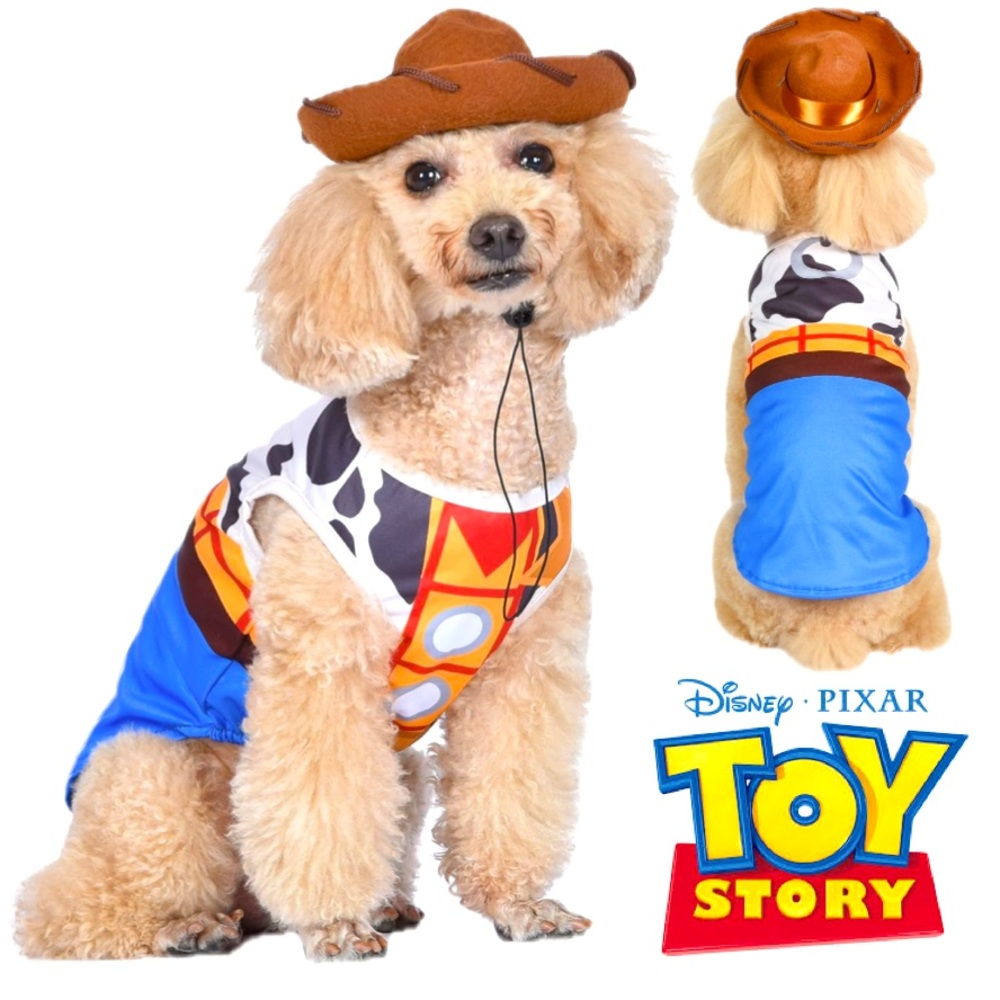 Disney Pixar Toy Story Woody Dog Costume - Blue & Brown